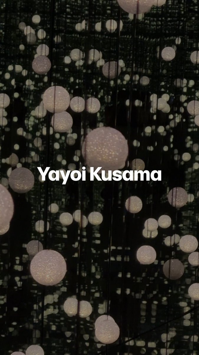 Step into infinity. ✨ In Yayoi Kusama’s "INFINITY MIRRORED ROOM – DANCING LIGHTS THAT FLEW UP TO THE UNIVERSE" (2019), flickering lights and mirrored reflections dissolve the boundaries between viewer and artwork, creating the sensation of entering limitless space. ✨🌌 Experience the work as part of "Guggenheim Pop: 1960–Now."