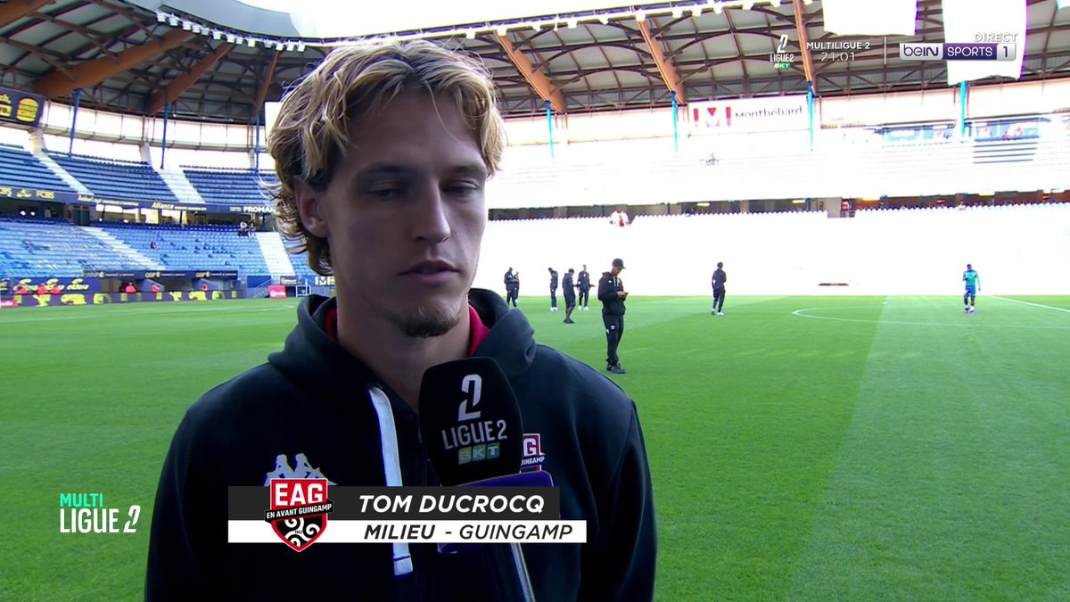 ⚽️ #Ligue2BKT 🗣️ Tom Ducroq : « Je veux m’imposer à Guingamp et me faire une place petit à petit dans le vestiaire. » #beINLIGUE2