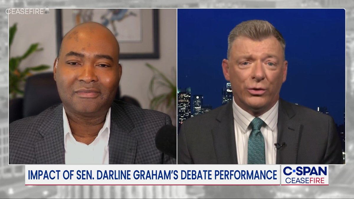Ceasefire Marc Lotter on Sen. Graham's debate: "That was a very bad answer...going to hurt her at the polls on Tuesday." Jaime Harrison: "This is what happens what a party becomes centered around one person's endorsement rather than preparation for the job." Dasha Burns hosts