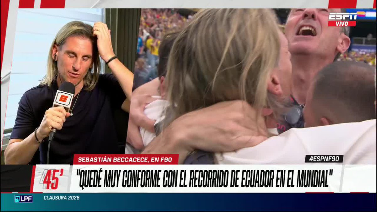 👀🗣️ “FUE EL TRIUNFO MÁS IMPORTANTE DE ECUADOR EN LOS MUNDIALES” ✍️🇪🇨 Sebastián Beccacece elogió el triunfo histórico de #LaTri ante Alemania, pero lamentó que no bastara tras quedar eliminados por México. ▶️ Mira #ESPNF90 en el Plan Premium de #DisneyPlus