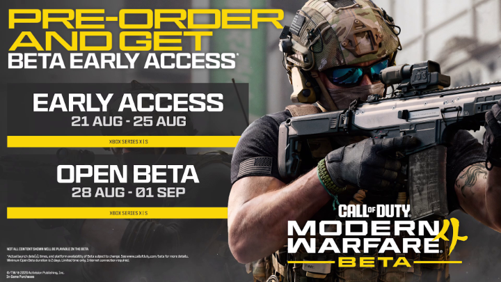 Locked and loaded. The Call of Duty Modern: Warfare 4 Early Access Beta is live. Pre-order to play now.