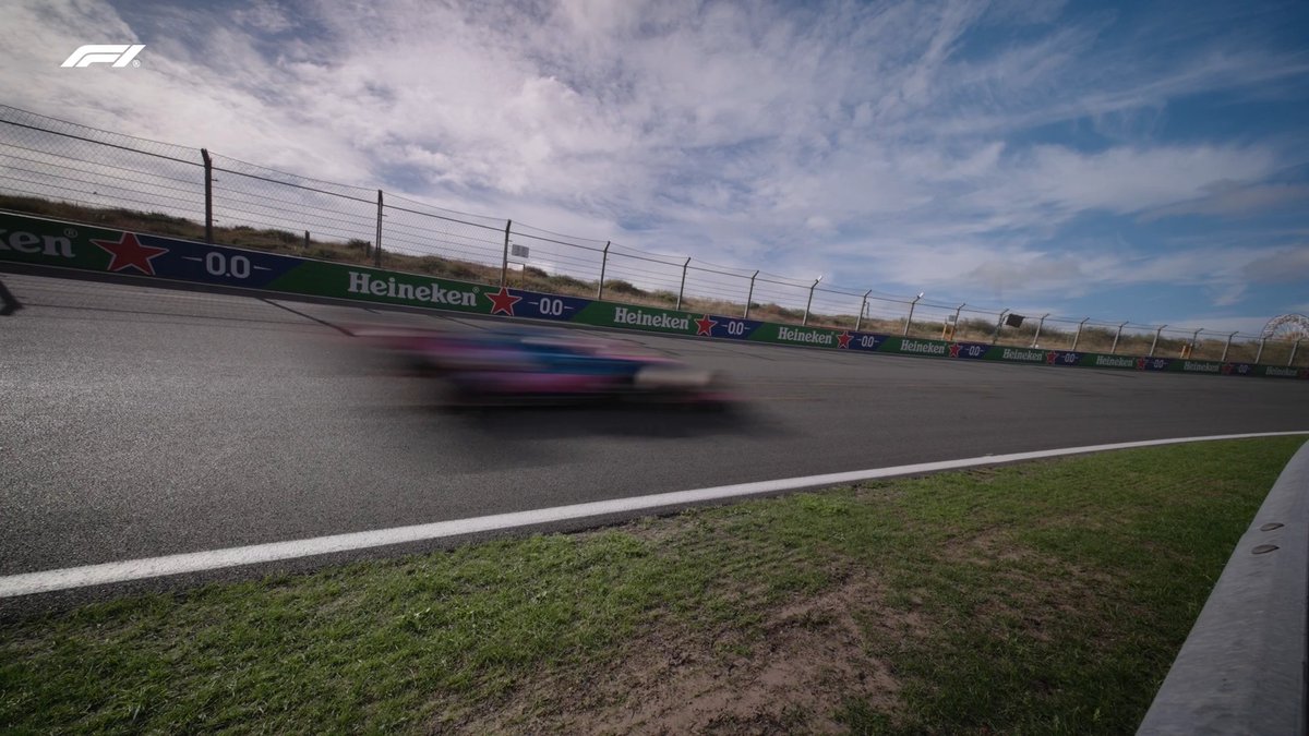 A stunning angle of Zandvoort's banking 🤩 #F1 #DutchGP