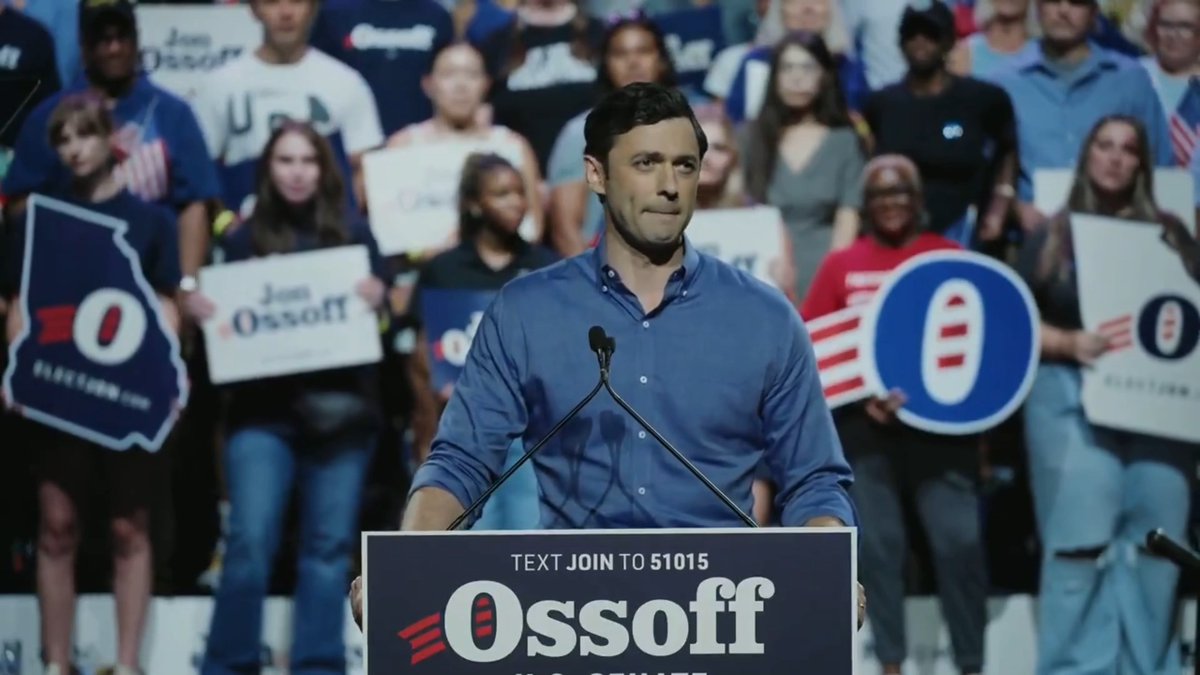 Jon Ossoff is so good at this 👇 Ossoff: When he first announced the tariffs, you remember that? He called it Liberation Day, and it crashed the markets because it was clown policy. You remember that? OK, so follow me through on this. He announces the tariffs on April 2 of last year. The markets tank nonstop for like a week because it’s a disastrous trade policy, and six days into the crash, April 8, Trump buys millions in stock. I’m talking Amazon, Nvidia, Apple, Microsoft, Berkshire Hathaway, and then the very next morning, April 9, he posts on Truth Social, quote, “This is a great time to buy.” Three exclamation marks. OK, now listen to this. Three hours and 41 minutes after that post, one day after he bought millions in stock, he canceled the tariffs and triggered one of the biggest same-day rebound rallies in market history. He’s trying to get money. And you saw, now he’s offering paid subscriptions to presidential announcements, right? Just understand what’s for sale here: The sitting president’s pronouncements on war and peace and economic policy delivered first to paying customers. What an absolute crook. #TrumpCrimeFamily