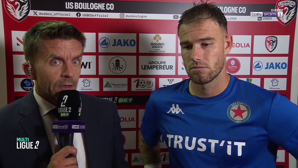 ⚽️ #Ligue2BKT 🗣️ Gaëtan Poussin : « On a affronté une équipe avec de belles valeurs et des joueurs de très bonne qualité qui ont su nous mettre en difficulté. » #beINLIGUE2