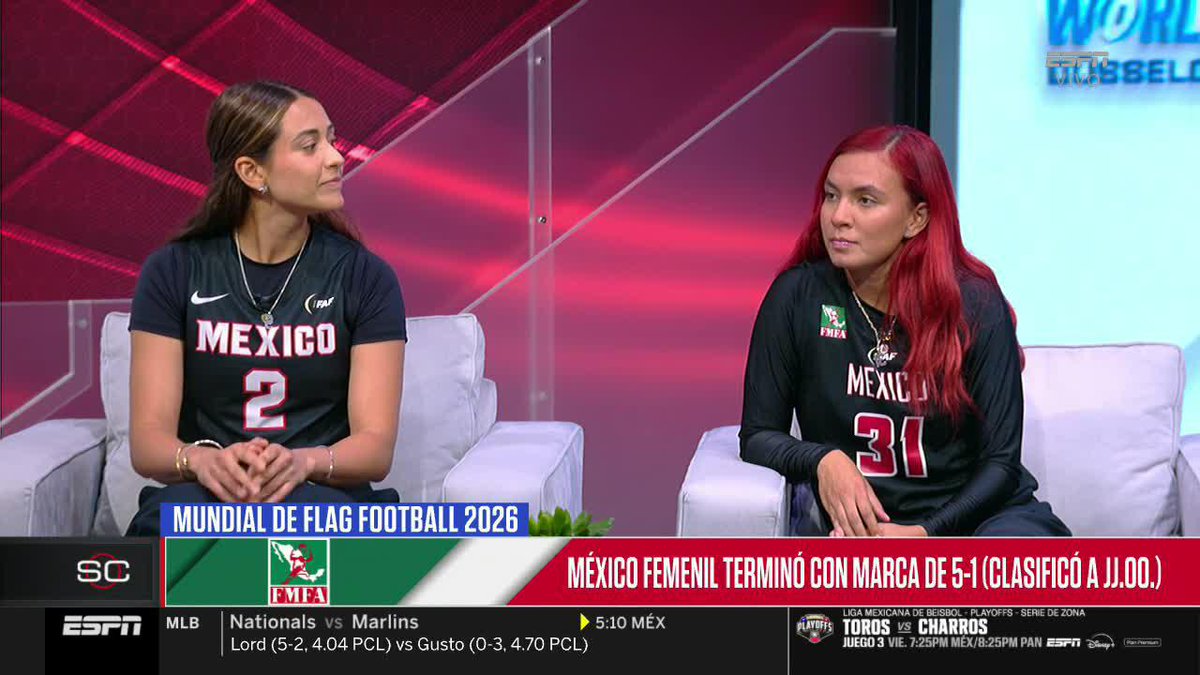 "TENEMOS LA POSIBILIDAD DE GANAR EL ORO OLÍMPICO" 🥇 🇲🇽 Las jugadoras de la Selección Femenil de Flag Football tienen claro que son candidatas a ganar el Oro en los próximos Juegos Olímpicos.