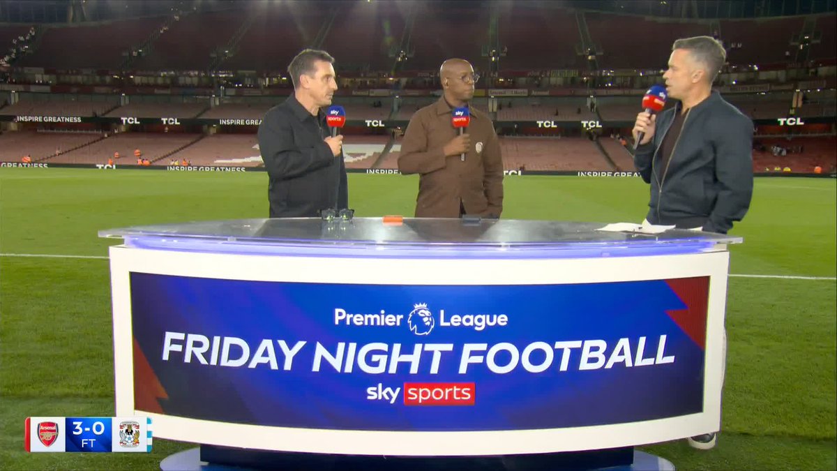 “I don’t think it’s a bad result for Coventry” 🗣️ Gary Neville says he worried for Coventry after Arsenal’s fast start, and ultimately believes 3-0 was not a bad result for Frank Lampard’s side 💪