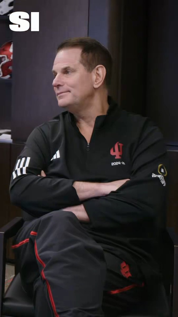 Curt Cignetti can't go long without thinking about football 😭