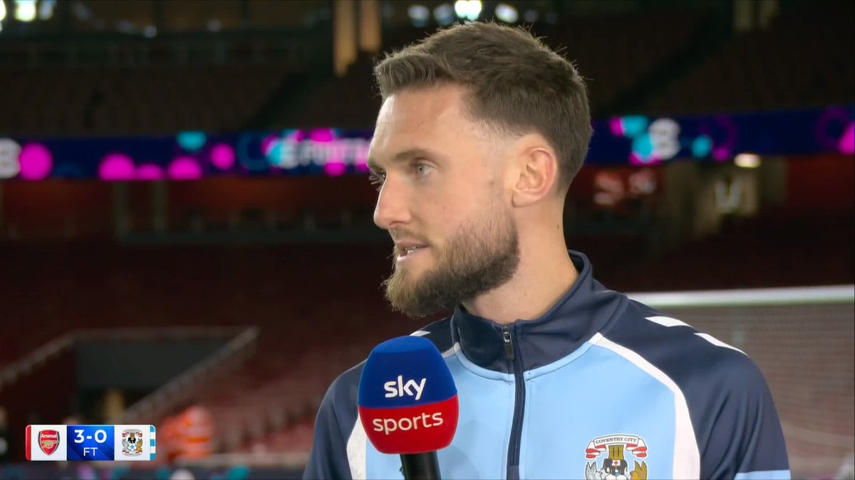 “We were a little bit in our shells” ❌ Coventry captain Matt Grimes blames his sides slow start in the first-half for their 3-0 defeat against Arsenal 🗣️