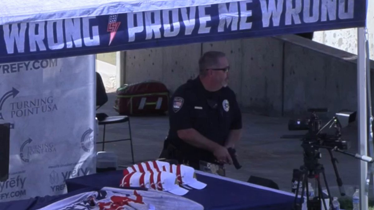How did this UVU PD officer know the threat was over &amp; it was okay to holster his service weapon?