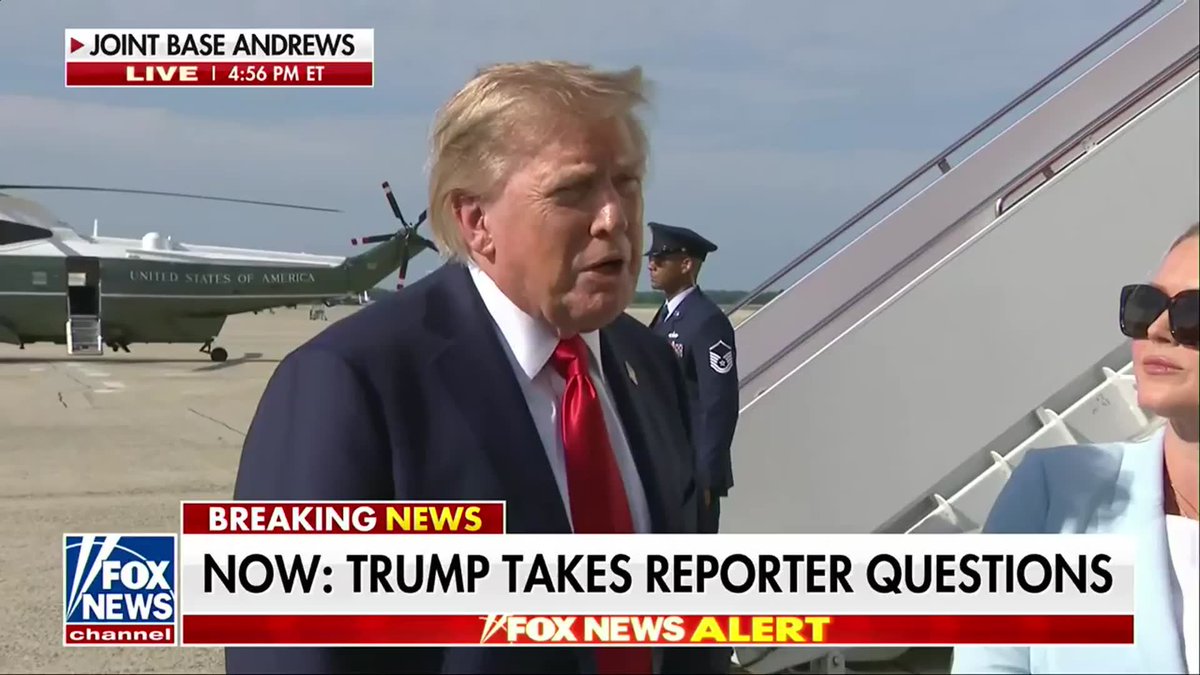 President Trump says the U.S. has "total control" around the Strait of Hormuz as he turns up the pressure on Iran to make a deal. Trump paints a dire picture of Iran's position, claiming the country has "no money," is struggling to pay its soldiers and police, and is facing 350% inflation. "They would love to make a deal, but they're not ready to make the right deal in my opinion," Trump says, as he signals Washington is prepared to wait and see what Tehran does next.