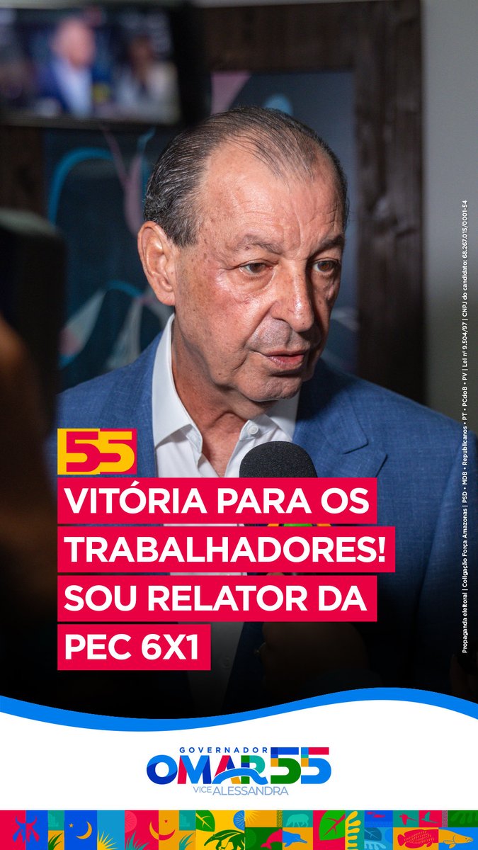 Hoje fui escolhido como relator da proposta da redução da escala 6x1 no Senado Federal. Uma vitória para os trabalhadores brasileiros e um avanço qualidade de vida. Agradeço ao senador Davi Alcolumbre, presidente do Senado, e ao senador Otto Alencar, presidente da CCJ, pela confiança.