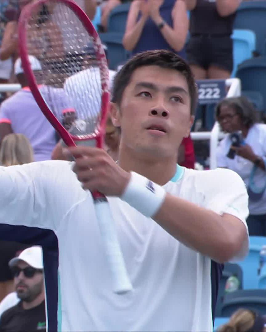 B2B B-NAK 🙌 The moment Brandon Nakashima became the first American to reach semi-finals in Canada and #CincyTennis in the same season since 2011!