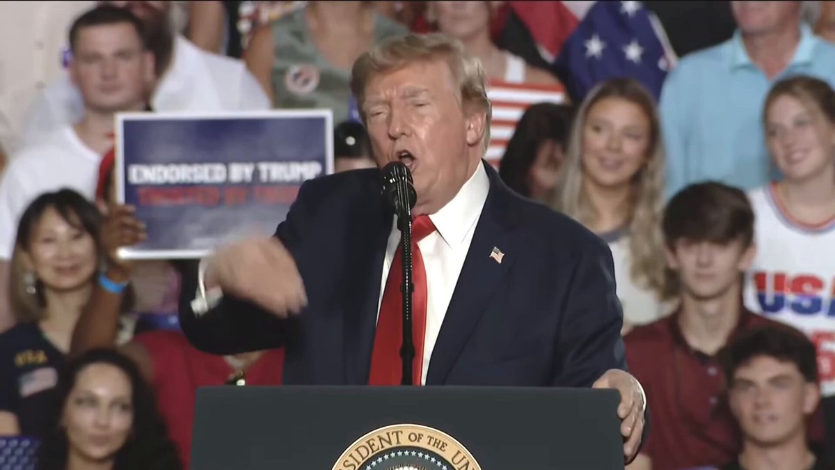 🚨 BOOM! President Trump just declared it: "The Republican Party IS MAGA." "I watched another commentator say, the Republican Party is only 70% MAGA. Let me tell you, the Republican Party, I think, the real Republican Party is 100% make America great!" 🇺🇸