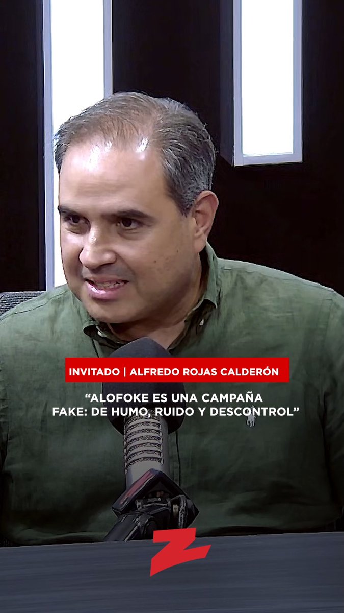 📽️[#ZEntrevista] Alfredo Rojas Calderón: “Alofoke es una campaña fake: de humo, ruido y descontrol” Escucha sus comentarios en: Link en la Bio 👆🏻 #ZDigital #Z101 #ZTV #ElGobiernoDeLaTarde #Alofoke #Politica