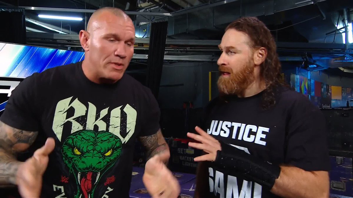 He's right behind you, Sami Zayn... 😬 Randy Orton