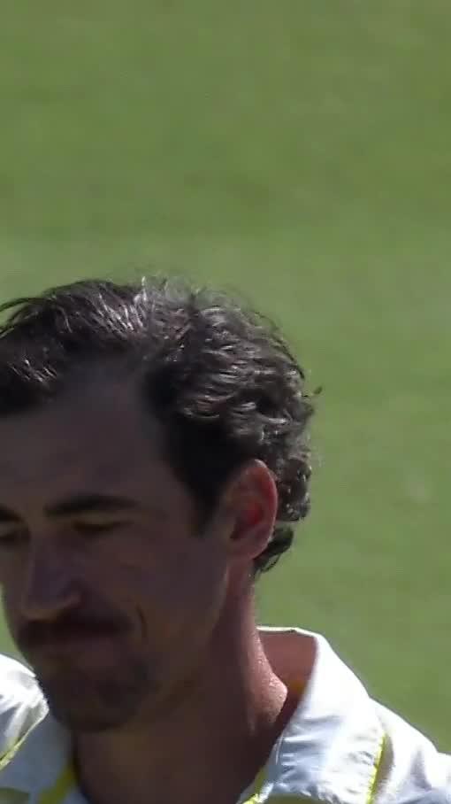 FIRST BALL OF THE TEST MITCHELL STARC HAS DONE IT AGAIN! #PlayoftheDay | @NRMAInsurance | #AUSvBAN