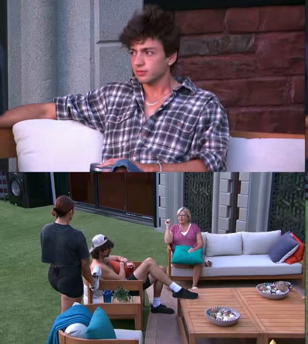 Angela was talking about Taylor and Haley started defending her. “I love her still don’t get mad at me” #bb28