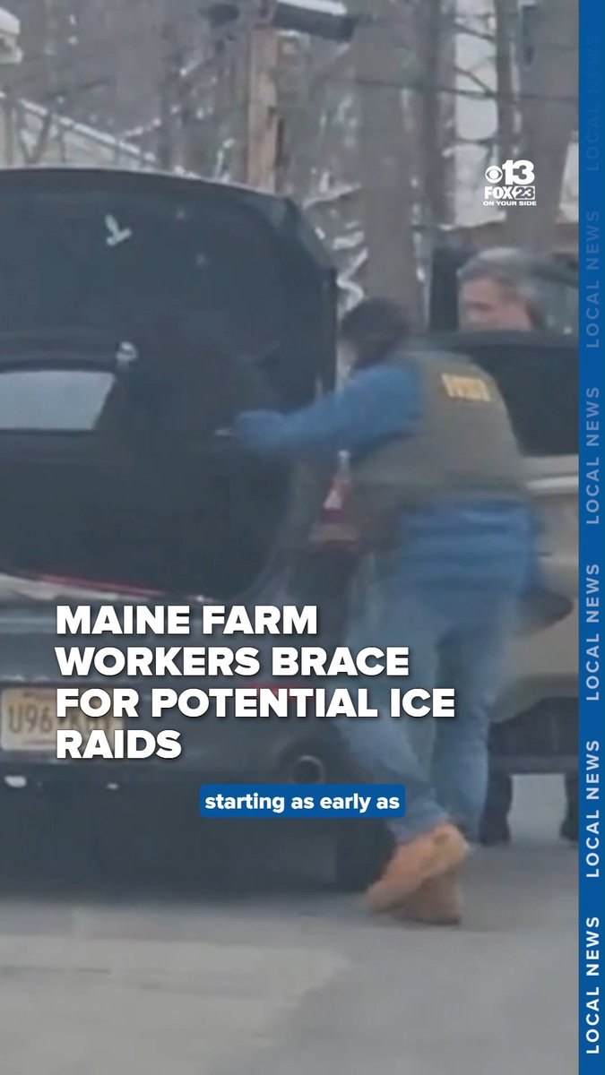 WATCH: Word is spreading fast in Maine that ICE agents may be planning large-scale enforcement actions on farms and construction sites. STORY: