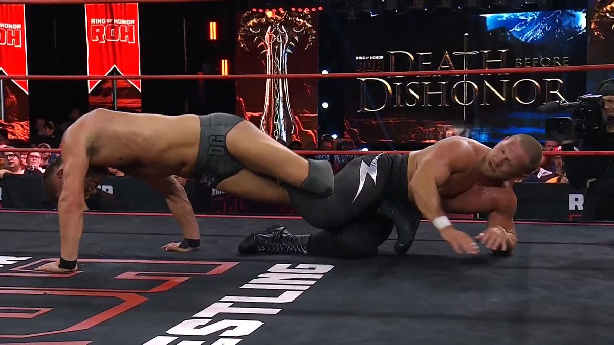 The fight is still alive in Dirty White Boy as he refuses to let go! Watch #ROHDBD LIVE on #HonorClub