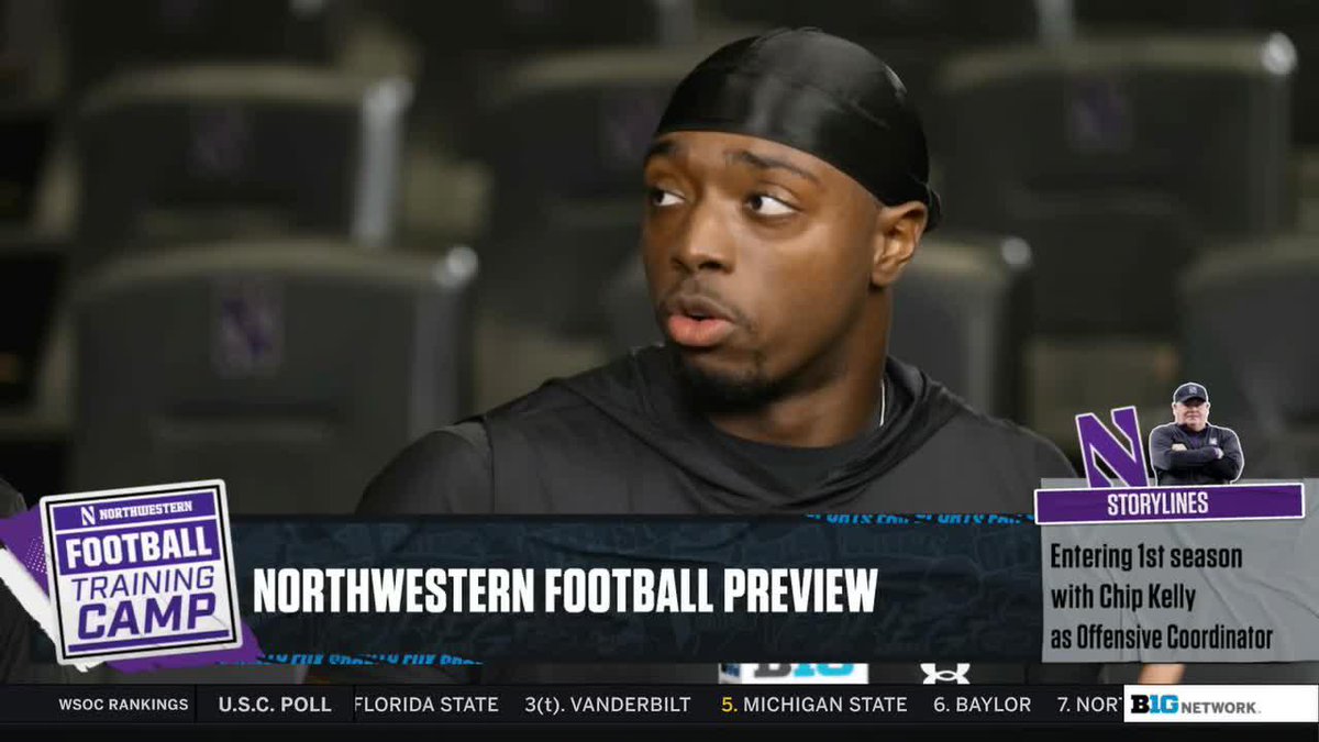 "Coach Kelly's a genius." Northwestern Football QB Aidan Chiles spoke with Big Ten Network about Chip Kelly and Jerry Neuheisel joining the staff.