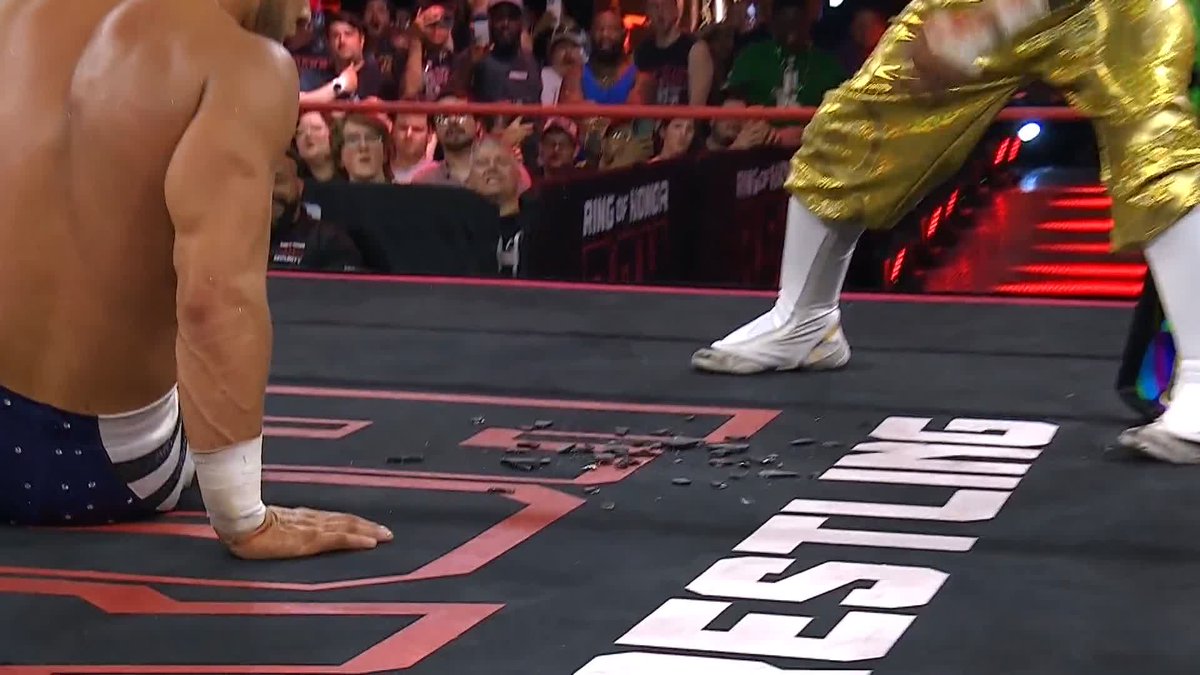 BLACKHEART LIO RUSH AS SABU USING WEAPONS AND GLASS IN THE ECW ARENA. 🔥