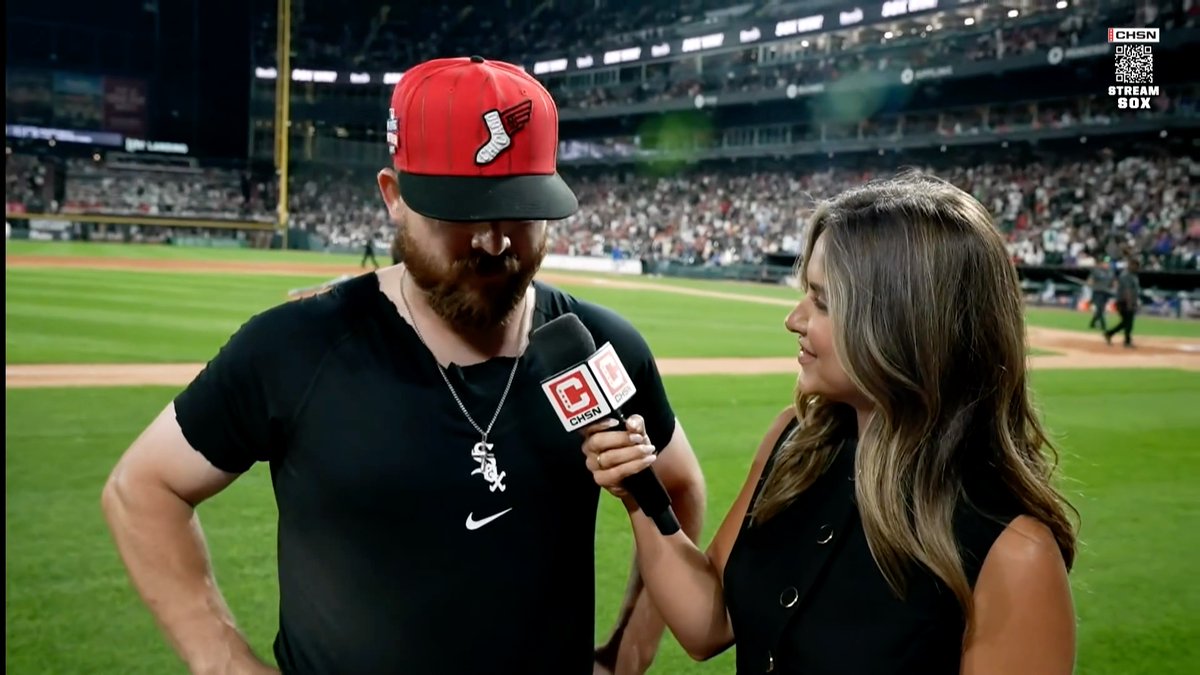 "This team is incredible and they have a lot of fun, which I love." 🙌 Jake Rogers with Brooke Fletcher following his walk-off 2-run HR tonight vs. the Mets