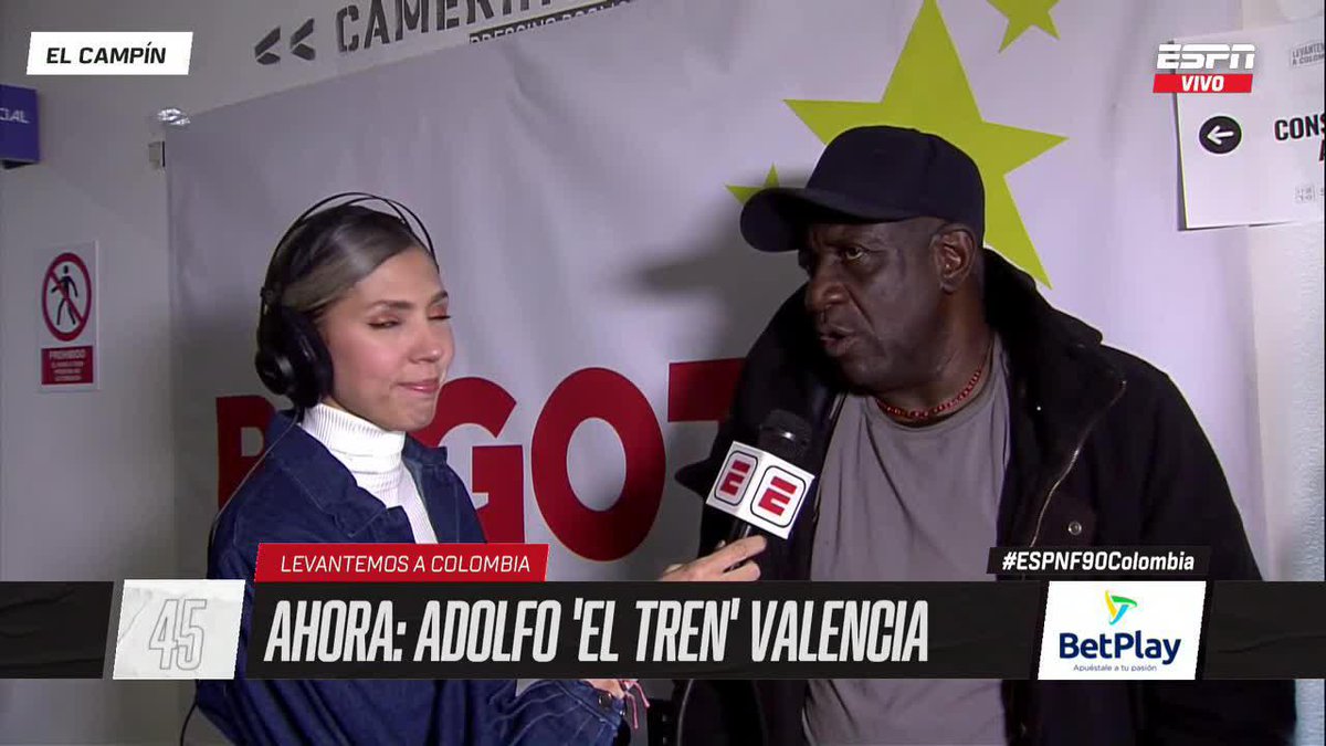 "Yo quería jugar pero siempre he respetado a Falcao así que quería que jugara más él" Adolfo "Tren" Valencia desde El Campín. ▶️ No te pierdas #ESPNF90Colombia en el Plan Premium de #DisneyPlus