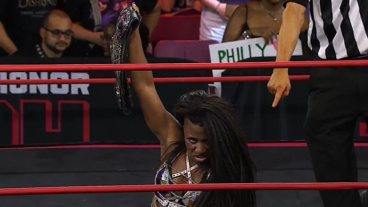 WHAT A BATTLE! Athena is ROH & All Elite! is STILL your #ROH Women's World Champion! Watch #ROHDBD LIVE on #HonorClub