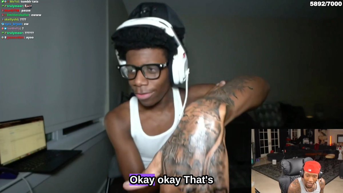 Silky couldn’t stop laughing after ReemKnocks showed him his new hand tattoo, but when Silky asked him to move so he could see it better, Reem misunderstood and started twerking 😭💀