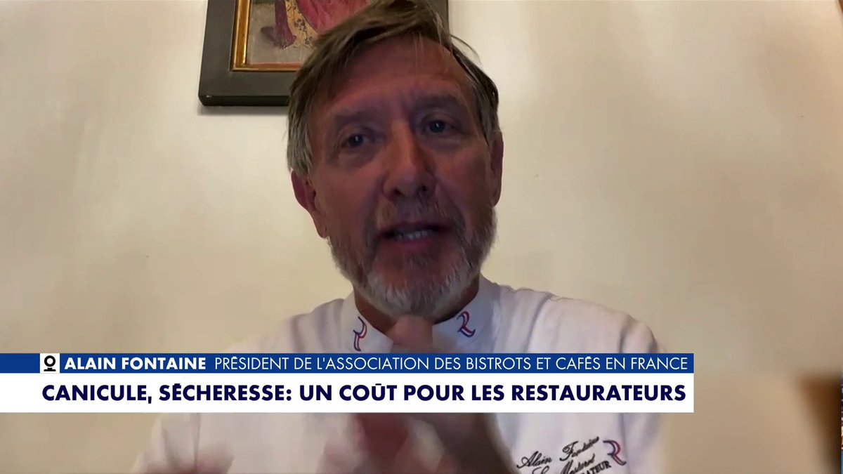 «L'augmentation des fruits et légumes posent un gros problème pour les restaurateurs», explique Alain Fontaine, président de l'association Bistrots et Cafés de France, dans #LaMatinaleEte Toute l'info est à retrouver sur