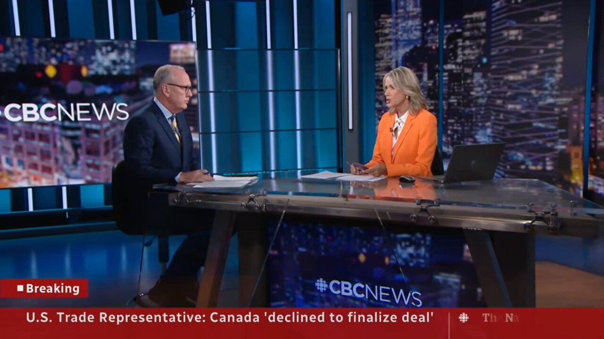 Peter Armstrong on the collapse of Canada-US trade talks: "There will be books written about what happened tonight."