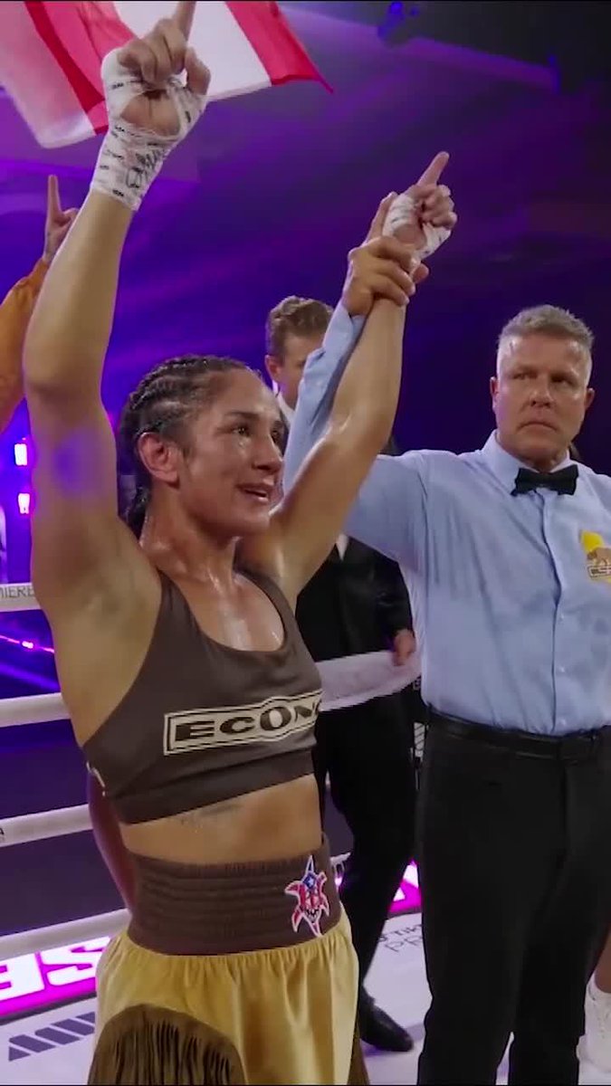 AND STILL! AMANDA SERRANO IS THE WBA/WBO FEATHERWEIGHT WORLD CHAMPION! WINNING BY MAJORITY DECISION! ——— #SerranoManzur | LIVE NOW | FREE on TikTok📲