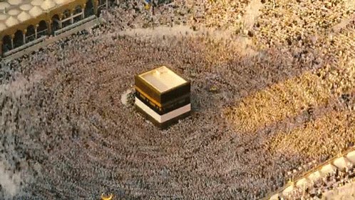 Some people worship a cube and the rock inside it