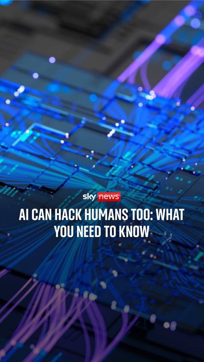 Sky's Rowland Manthorpe shows how AI can hack humans, using a reconstruction from the AI Security Institute. Following incidents reported by OpenAI and Anthropic, new findings suggest the emerging AI "cyber wave" could be more serious than previously thought.