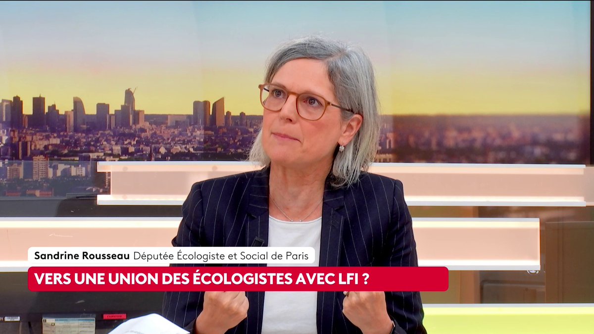 🔴 Vers un ralliement de la gauche derrière Jean-Luc Mélenchon ? 🗣 "Je prône l'alliance vers LFI. Je la prône sur une base programmatique", déclare Sandrine Rousseau, députée Écologiste et Social de Paris. #canal16