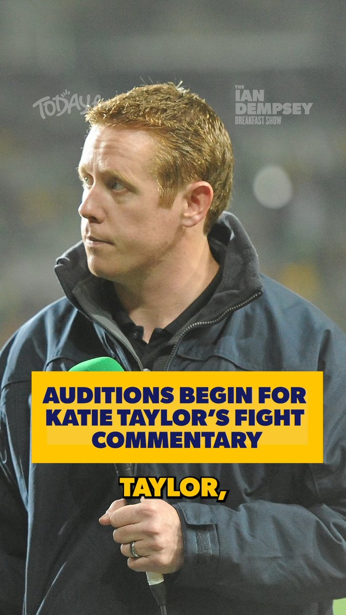 With RTร set to show Katie Taylorโs fight next month, the team decided to hold auditions for the commentary job. ๐ #KatieTaylor #Boxing #TodayFM
