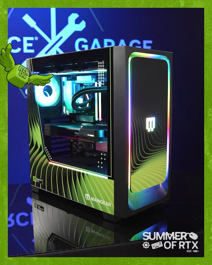 RTX PC Week — 抽選で PC をプレゼント 🎁 GeForce RTX 5080 Founders Edition を搭載した、MAINGEAR 製の特注 MG-1 をゲットしよう。 これまでで一番気に入っているマルチプレイヤー PC ゲームは何ですか？ 応募方法はこのアカウントをフォローして、#RTXPowersPlay つけて質問に回答するだけ！