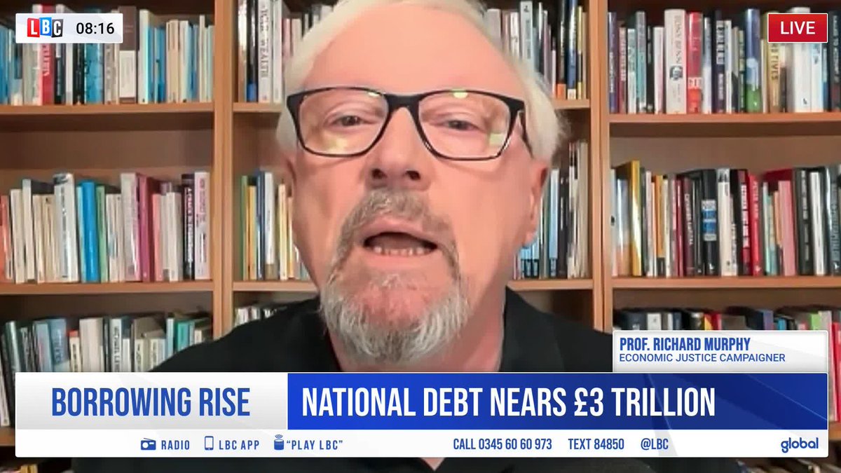 'If we try to repay the national debt, we're asking the government to tax us more than the value of the services and benefits they provide to us.' Prof Richard Murphy explains some complexities Chancellor John Healey should bear in mind ahead of the Autumn Budget.