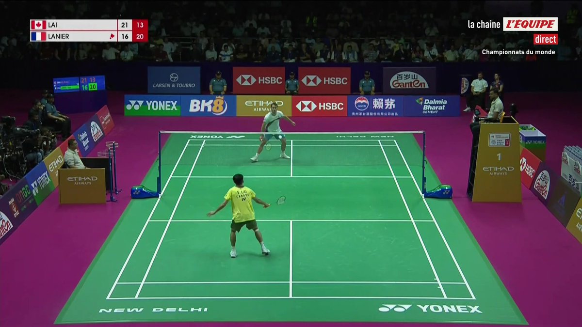 Tout reste possible pour Alex Lanier ! Le Français remporte la deuxième manche et peut encore croire à la finale des Championnats du monde #lequipeBADMINTON Suivez la fin de la rencontre en direct sur la chaine L’Equipe ➡️