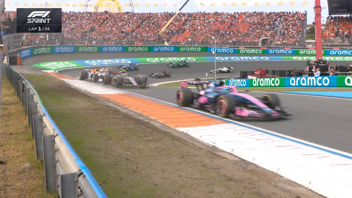 ⚫️ LIGHTS OUT IN #F1SPRINT! ⚫️ Watch the race start 👀 #F1 #DutchGP