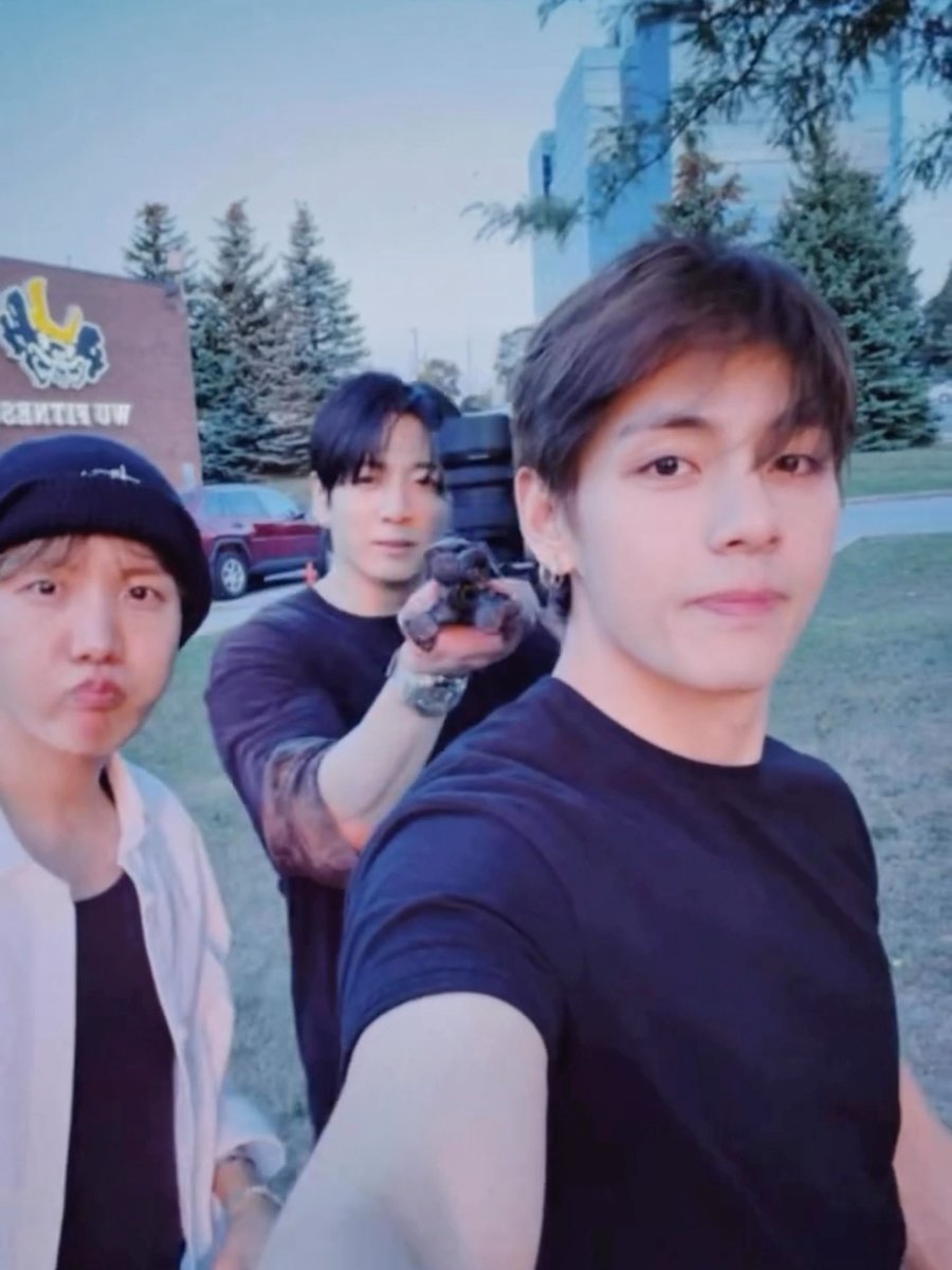 jungkook, taehyung and hobi from thv!!