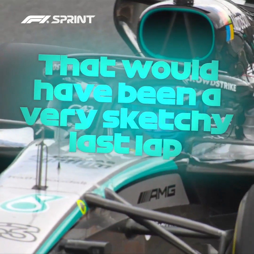 Faultless drive from George 👏 He's not wrong about that rain! 😮 #F1Sprint #DutchGP