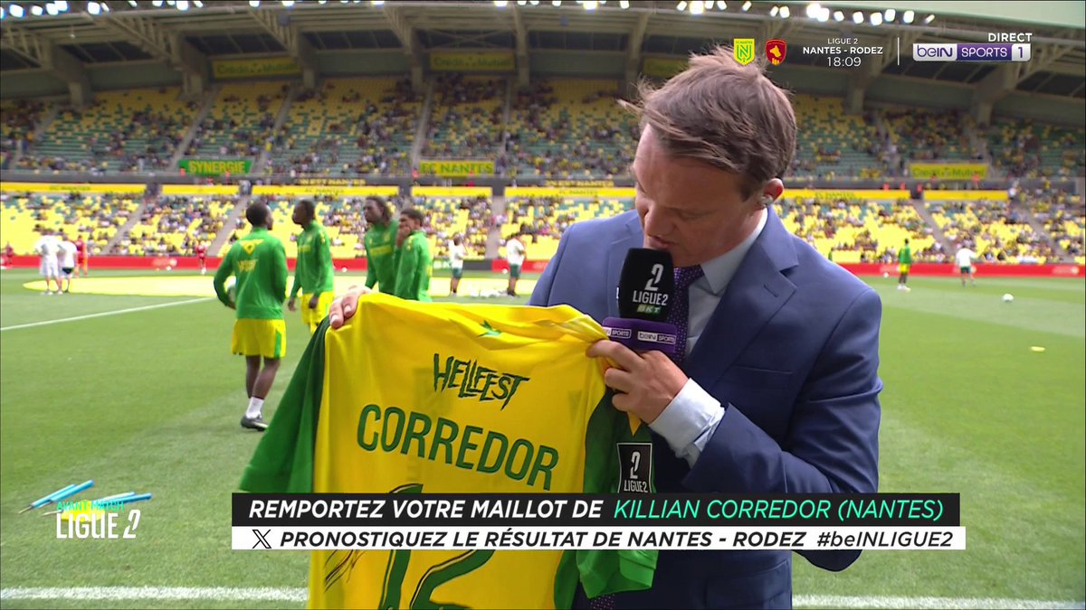 [🎁CONCOURS] ⚽️ #Ligue2BKT 🔮 Donnez votre pronostic pour #FCNRAF avec le #beINLIGUE2 👕 Le maillot de Killian Corredor est à gagner ! 👉 Follow beIN SPORTS pour jouer