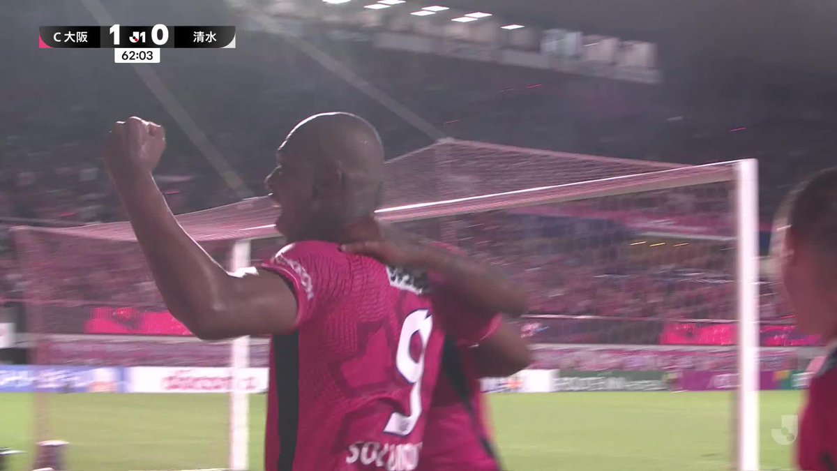 🎦 ゴール動画 🏆 明治安田J1リーグ 🆚 C大阪vs清水 🔢 1-0 ⌚️ 62分 ⚽️ チアゴ アンドラーデ(C大阪) #Jリーグ