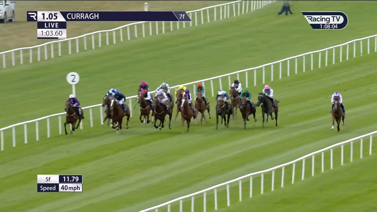 Impressive! Monogram (Kingman) comes from last to first to strike on debut, a first winner in the famous Juddmonte silks for Joseph O'Brien since being added to the roster The Curragh Racecourse