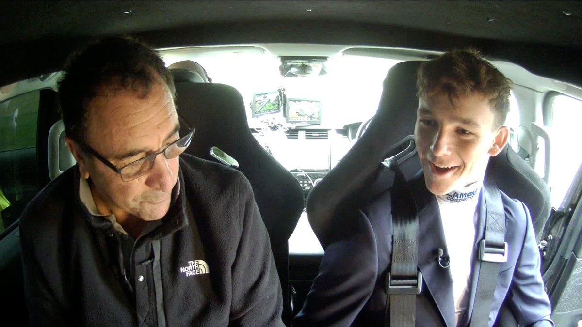 "This has been following me around going to the start. I'm quite intrigued" 😅 Billy Loughnane has a go in the ITV Racing tracker car 🎥