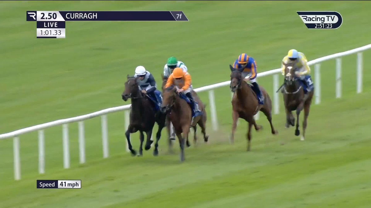 Perfect timing once again from that man Dylan Browne Mc Mon 🎯 Four races down and an incredible four-timer for the champion jockey as Green Empress (Saxon Warrior) lands the Group 2 Alpha Centauri Debutante Stakes The Curragh Racecourse Joseph O'Brien