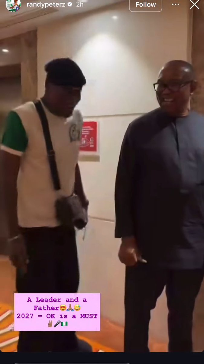 NDC Presidential Candidate, Mr. Peter Obi, debunks rumours and fåke news alleging that he has disowned Randy Peters. According to Peter Obi, the claim is false, stating that he only told Randy Peters to hurry up and get into the car.