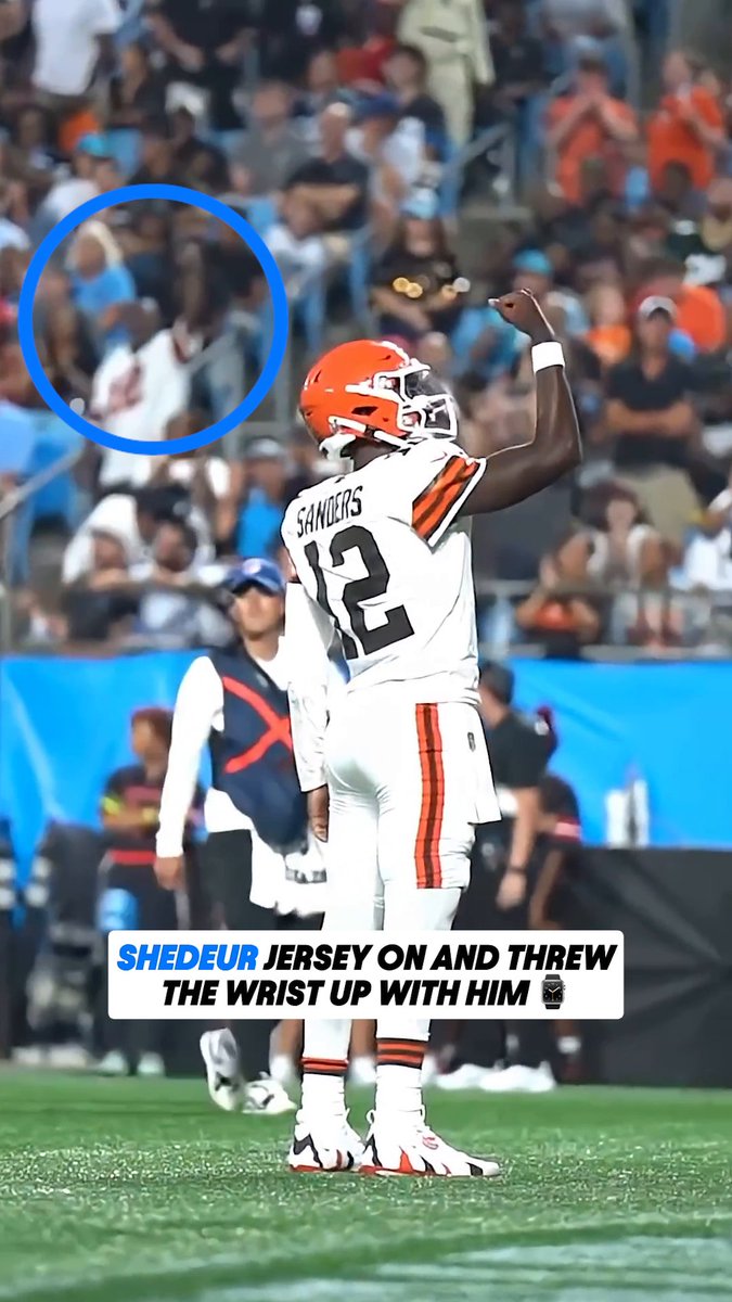 This fan was reppin' Shedeur Sanders to the fullest 🫡 (via @clevelandbrowns)