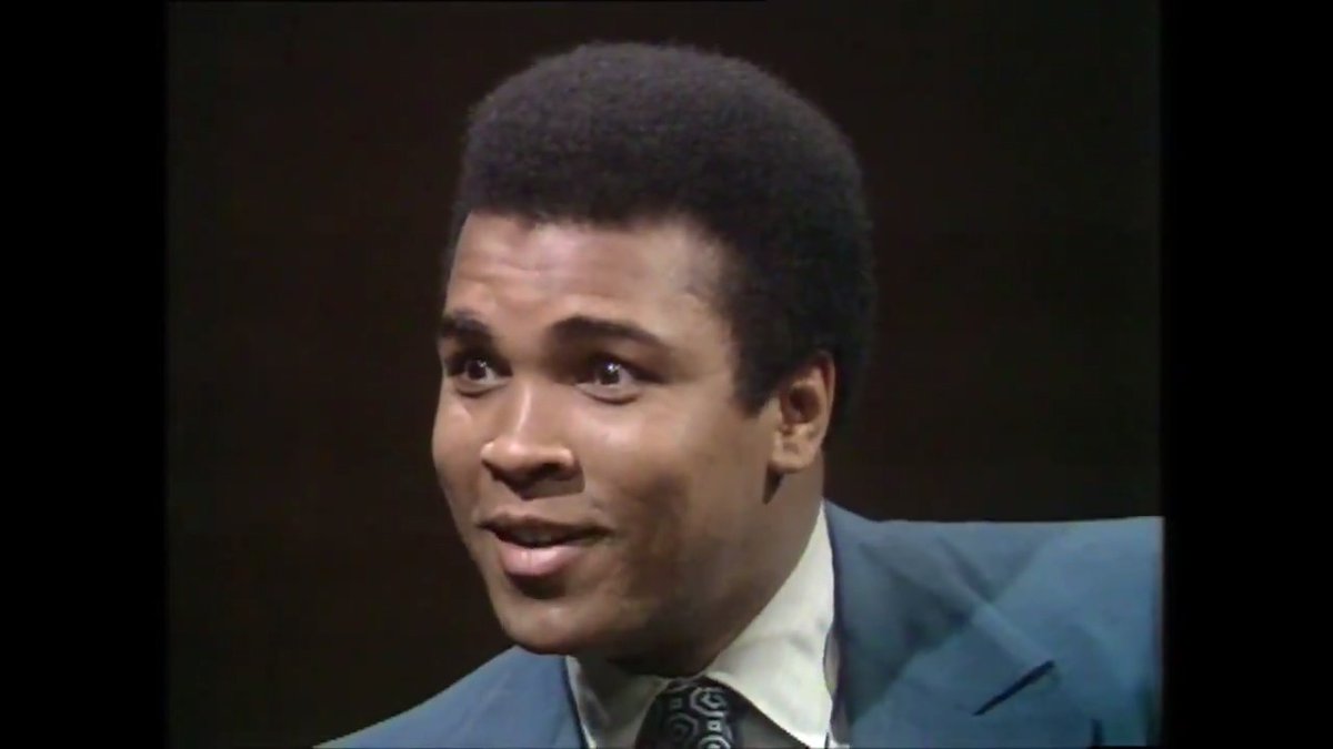 “How come is everything white?” —Muhammad Ali, brilliant talk in 1971